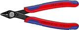 KNIPEX Electronic Super Knips Elektronik-Seitenschneider, 125mm, weicher Draht (Kupfer)...