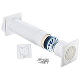 LIRAST 100mm Dezentrale Lüftungsanlage mit Wärmerückgewinnung - Wandlüfter...