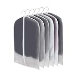 Kleidersack Anzug CNMTCCO Leichte Kleidersäcke 6 Stück Transparent 60x100 Cm...