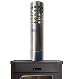 Voiakiu Holzofenpfeife - Zeltofenrohr aus Edelstahl,2,36 Zoll Durchmesser Schornstein...