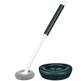 Homoyoyo Silikon Toilettenbürste mit Kompakte Wc Bürste mit Flexiblem Rundkopf...