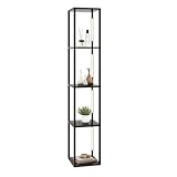 RELAX4LIFE Stehlampe mit 4 LED-Stangen & 4 Regalen, Dimmbare Standleuchte mit...