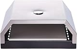 SOUK ONE Pizzabox Pizza Oven Ofen Pizzaofen aus Edelstahl – Pizzastein für Gasgrill &...