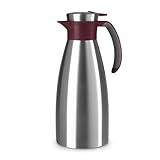 Emsa Soft Grip Isolierkanne, 1,5 Liter, Edelstahl, 12 Stunden heiß + 24 Stunden...