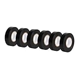 Amazon Basics Isolierband, 1.9 cm x 18.3 m, schwarz, 6 stück, 1er-Pack, ideal für...