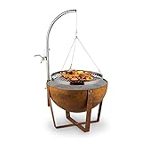 blumfeldt Fire Globe Feuerschale mit Grill, Grillring: Ø 59cm, Feuerschale: Ø 60cm,...
