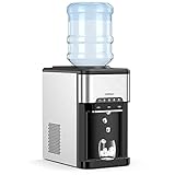 COSTWAY 3 in 1 Wasserspender Eiswürfelmaschine mit heißes/kaltes Wasser,...