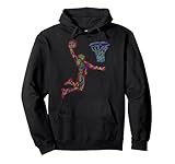Jungs Dunking Basketball Spieler Korbleger Sport Grafik Pullover Hoodie