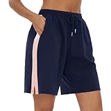 Terecey Sport Shorts Damen Kurze Jogginghose Lockere Streifen Freizeitshorts Sommer...