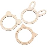 SEWACC 3St Bestickter Holzrahmen Stickwerkzeuge Stickzubehör Queen-Rahmen Mini-Holzring...
