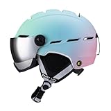 Aymzbd Skateboardhelm, Snowboardhelm mit Schutzbrille, Schneehelm, Skihelm für...