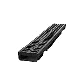 1m Entwässerungsrinne Bodenrinne Terassenrinne Ablauf Höhe 55 / 105mm A15 B125...