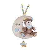 babynova Spieluhr Mond mit Teddy Bär ab 0 Monate, Einschlafhilfe für Babys,...