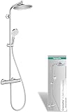 hansgrohe Crometta S - Duschsystem mit Thermostat, Regendusche (240 mm) mit Armatur,...