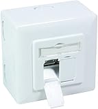 BIGtec Unterputzdose Netzwerkdose CAT6 universal LAN Dose Kombidose Aufputz oder Unterputz...