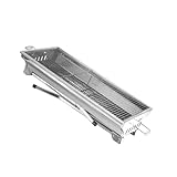CANIGHT Edelstahl Holzkohlegrill Zusammenklappbar Tragbarer Grillständer Für Camping Und...