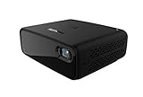 Philips PicoPix Micro 2, kompakter Projektor mit DLP-LED, HDMI, USB-C, 5 Std. Akkulaufzeit