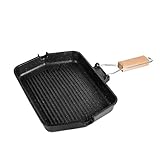 BESTYASH 1Stück Haushalts Antihaft Grillplatte Vielseitige Bratpfanne für Gas und...