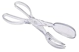KitchenCraft Salatzange Kunststoff, Servierbesteck, Salatbesteck Zange mit Gabel...