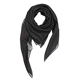 Superfreak Baumwolltuch°Tuch°Schal°100x100 cm°100% Baumwolle°alle Farben!!!, Schwarz,...
