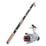 Zite Fishing Angelset Allround - Karpfen Aal Teleskoprute 270cm 30-80g +...