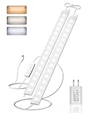 GOODEA Ultra Dünne Unterbauleuchte Küche LED Dimmbar, 2x30cm 400lm Lichtleiste...