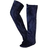 Chlemeter Cozy Paws Plüschsocken, lang, warm, Teddybär-Socken, lange flauschige Socken,...