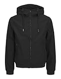 JACK&JONES Herren Softshell Jacke mit Kapuze Funktions Outdoor Blouson Übergangs Jacket...