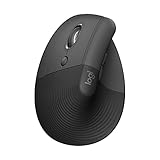 Logitech Lift Left Vertikale Ergonomische Maus, Linkshänder, Kabellos, Bluetooth oder...