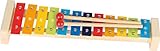 goki 61907 Xylophon mit Notenheft, 37,5 cm, Holz/Metall, 12 Klangplatten, 2 Schlägel,...
