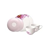 Villeroy & Boch - Rose Garden Kaffee-Set, 6 tlg., Geschirr Set für 2 Personen,...