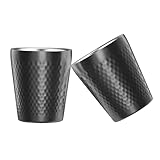 TIICOO Edelstahlbecher 2 Packungen 300 ml, Stapelbar Doppelwandig Isoliert...