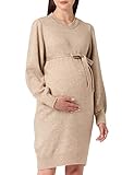 MAMALICIOUS Damen Mlneschale L/S Abk Knit A. Noos Dress, Natural Melange, XL EU