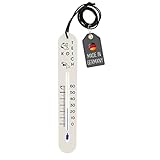 Lantelme Teichthermometer 19cm sinkend mit Schnur Temperatur -15°C bis 60°C...