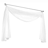 Olivia's Stylism Boutique Querbehang Deko Gardinen aus transparentem Voile...