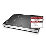 CASO S-Line 3500 - Mobiles Doppel- Induktionskochfeld,max. 3500 Watt, Temperatur...