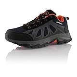 Fusskleidung® Damen Herren Wanderschuhe atmungsaktive Trekkingschuhe Dunkelblau...