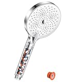 Duschkopf Wassersparend, YEAUPE PRO Duschkopf mit Filter, Handbrause mit 6 Strahlarten,...
