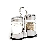 APS 40455 Menage ECONOMIC, 8 x 4 cm, H: 13 cm, Glas, Edelstahl, ABS, Set...