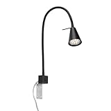 BRILONER - LED Leselampe mit Schalter am Gehäuse, schwenkbar, GU10 4,7W, 400lm,...