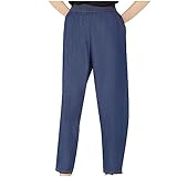 Flodxo Damenhose, elastischer Bund, Cherry Berry Cropped-Hose, lässig, locker, weites...