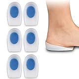 GuXianW 3 Paar Silikon-Fersenschalen – orthopädische Schuheinlagen zur...