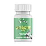 Vitabay Calciumcitrat | 90 natürliche Kapseln | Hochdosiert mit 1000 mg | Schnelle...