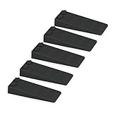 Gvolatee 5 Stück türstopper boden schwarz, Höhenverstellbar kratzfester Rutschfester...