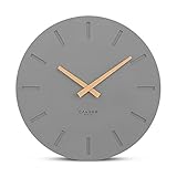 Cander Berlin MNU 2530 G Wanduhr MDF lautlos ohne Tickgeräusche 30 cm analog Wohnzimmer...