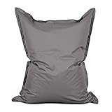 Lumaland Riesen-Sitzsack Classic XXL 140x180 cm | 2-in-1-Funktion für bequemes...