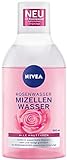 NIVEA Rosenwasser Mizellenwasser (400 ml), Gesichtsreinigung mit MicellAIR Technologie und...