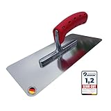 BACHSAM® Made in Germany Edelstahl venezianische Glättekelle trockenbau, Kelle Putz...