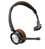 Bluetooth Headset mit Mikrofon Noise Canceling, Wireless Headset mit Eingebauter...