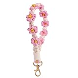 Capaneus Makramee Schlüsselanhänger Geflochten - Kurzes Band, Cute Keychain...